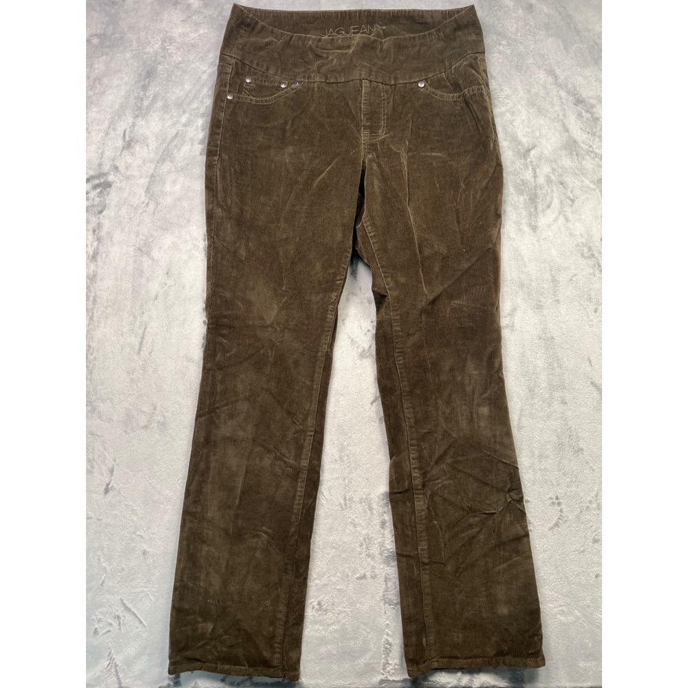 Jag Jeans Womens 10P Brown Corduroy High Rise Straight Leg Pull On Pants 30x30